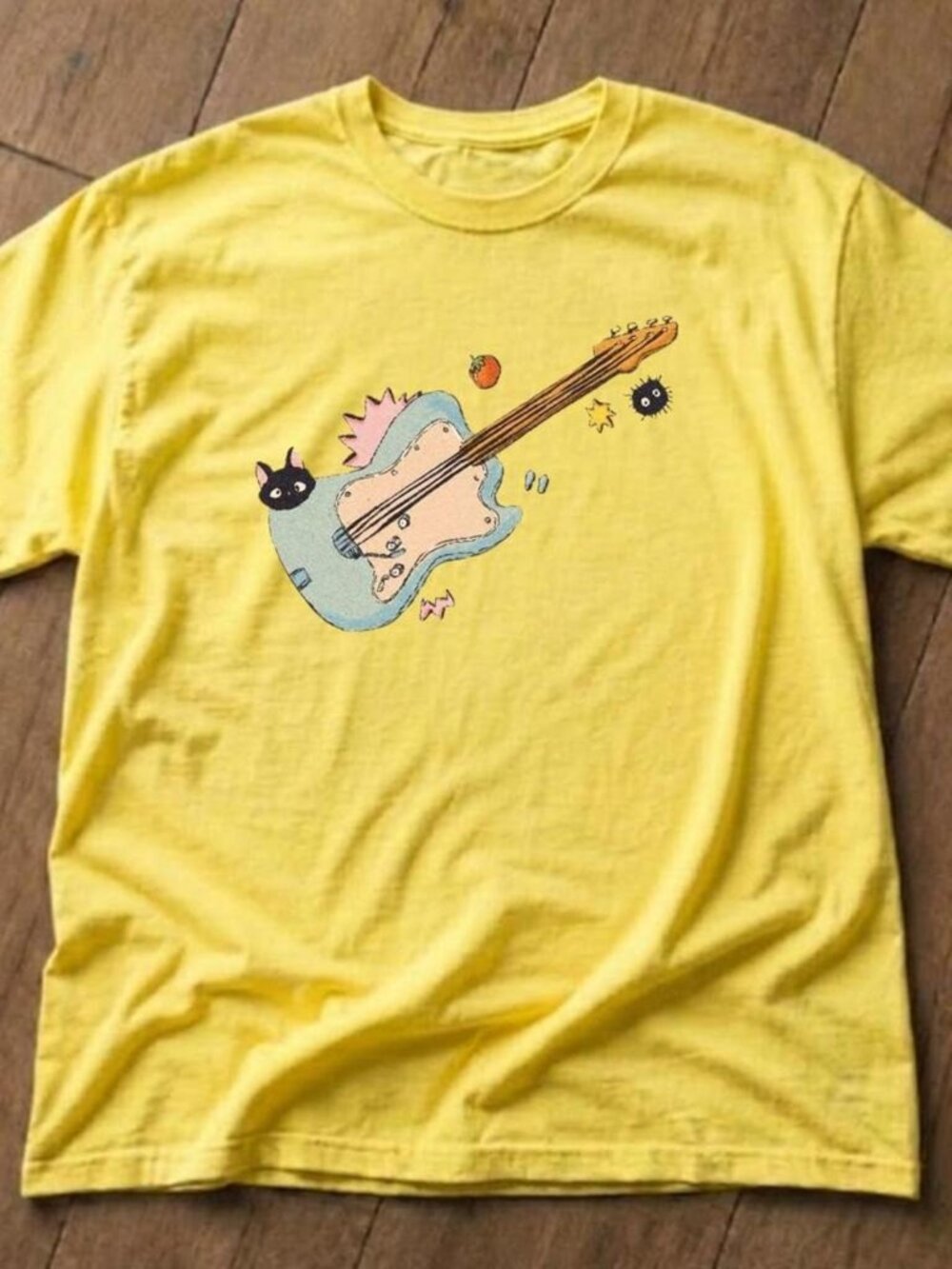 Cute Guitar Yellow T-shirt